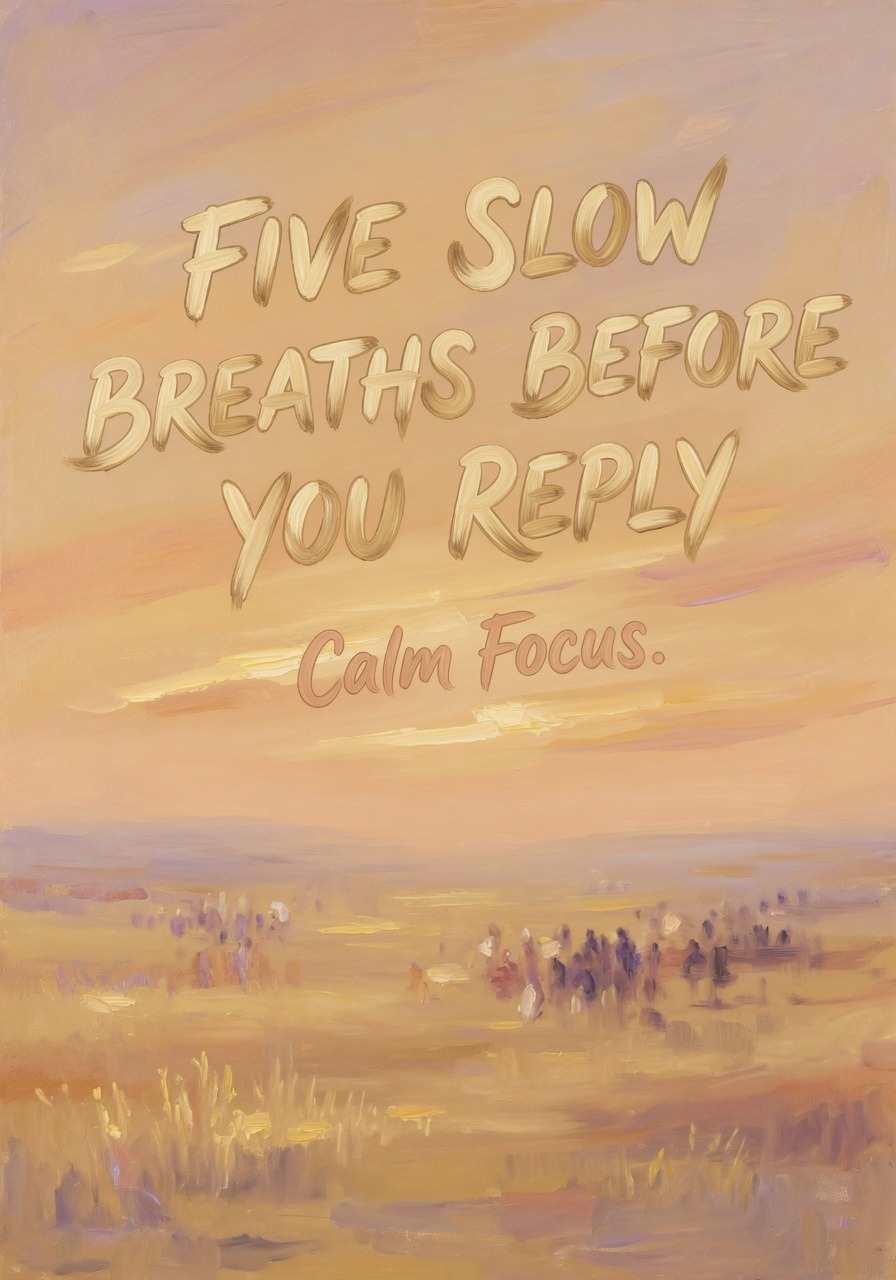Five Slow Breaths Before You Reply