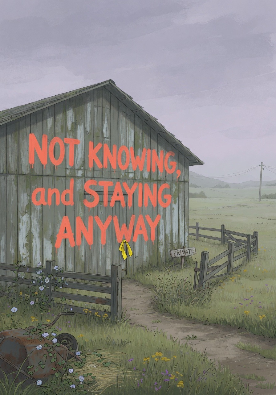 Not Knowing, and Staying Anyway
