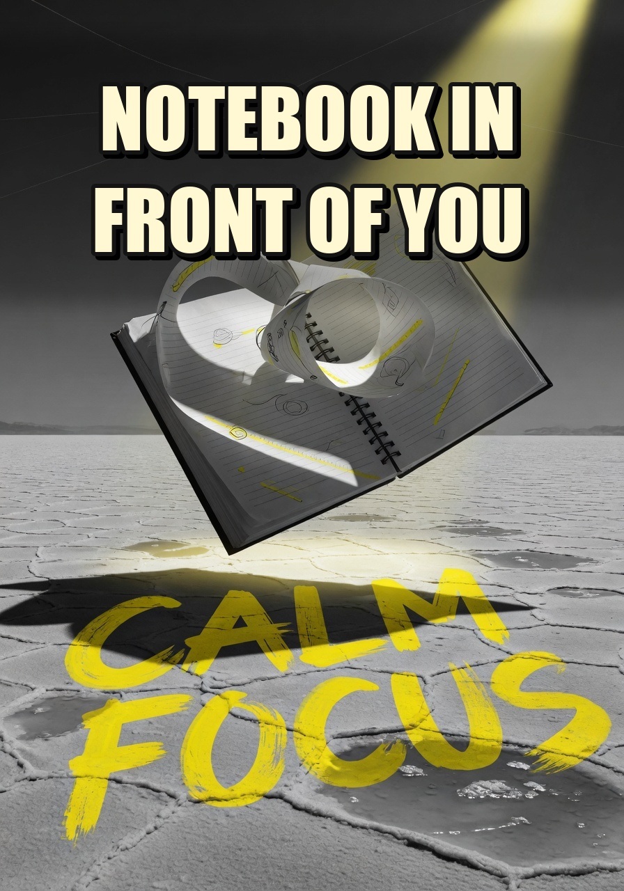 Notebook in Front of You