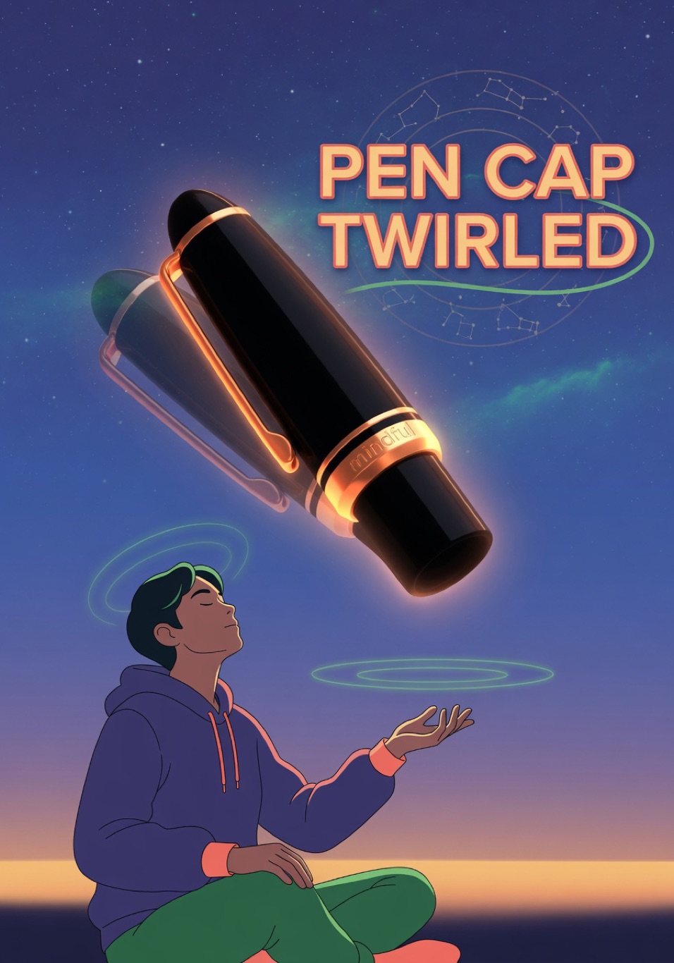 Pen Cap Twirled
