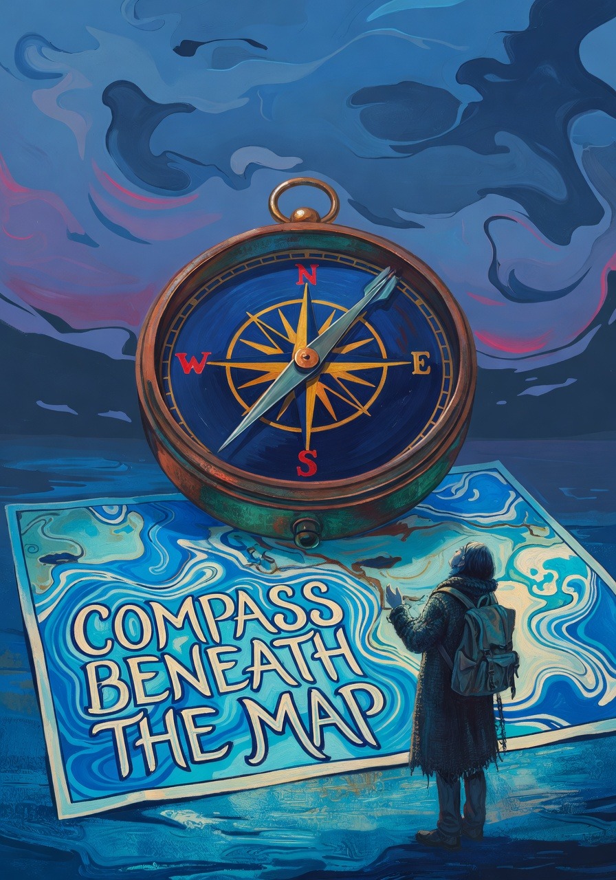 Compass Beneath the Map